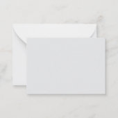 Correspondance Carte de note plate (Dos)