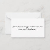 Correspondance Carte de note plate (Devant)