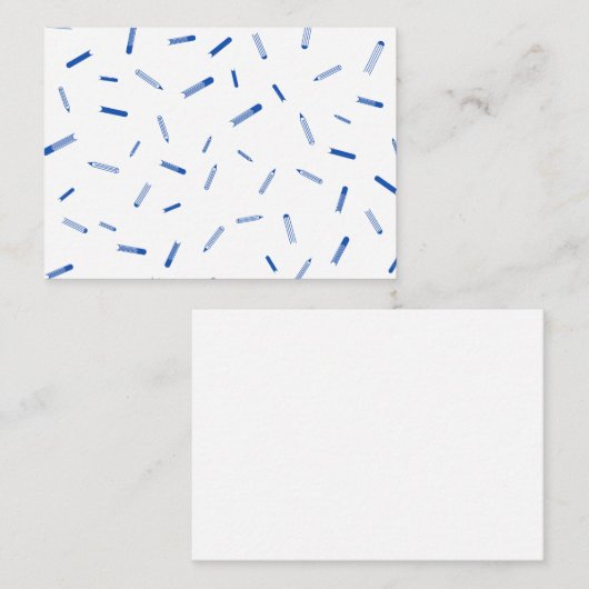 Correspondance Carte de note plate (Devant / Derrière)