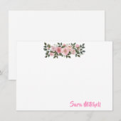 Correspondance Carte de note plate (Devant / Derrière)