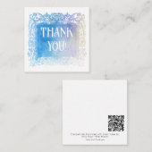 Correspondance *~* Carte de note plate AP62 Ombre Parties scintil (Devant / Derrière)