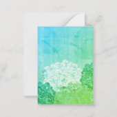 Correspondance Carte de note plate Bright Hydrangea Blooms (Devant)