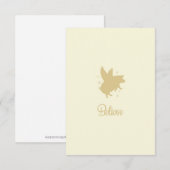 Correspondance Carte de note plate de Flying Pig Believe (Devant / Derrière)
