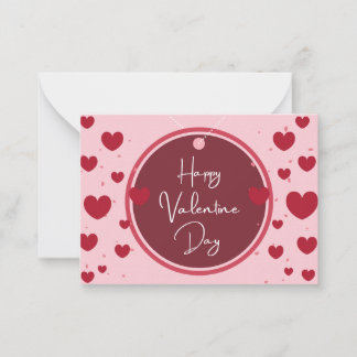 Correspondance Carte de note plate de la Saint-Valentin