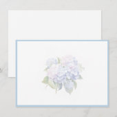 Correspondance Carte de note plate Hydrangea (Devant / Derrière)