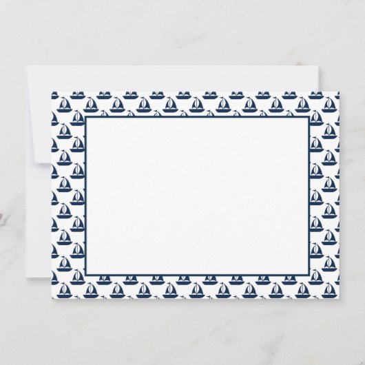 Correspondance Carte de note plate nautique (Devant)