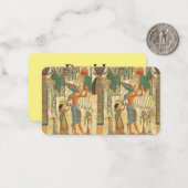 Correspondance Carte de note plate personnalisée Égypte ancienne (Devant/Arrière en situation)