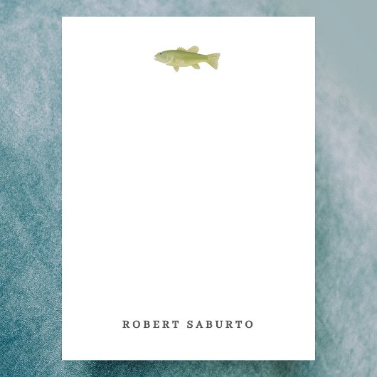 Correspondance Carte de note plate Poisson