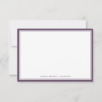 Carte de note Plum Purple Plat Minimale