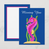 Correspondance Carte de note pour hippocampe (Devant / Derrière)