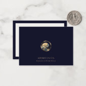 Correspondance Carte de note pour petites entreprises Logo de lux (Devant/Arrière en situation)
