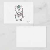 Correspondance Carte de note pour porc doux (Devant / Derrière)