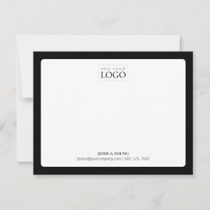 Correspondance Carte de note professionnelle à logo de couleur si
