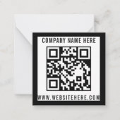 Correspondance Carte de note professionnelle à QR code modifiable (Devant)