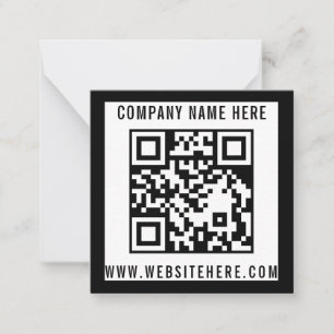 Correspondance Carte de note professionnelle à QR code modifiable