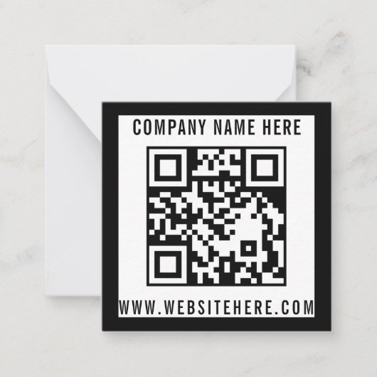 Correspondance Carte de note professionnelle à QR code modifiable (Devant)