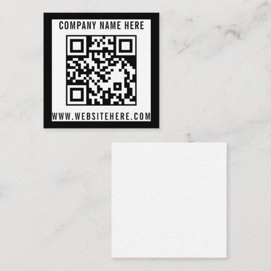 Correspondance Carte de note professionnelle à QR code modifiable (Devant / Derrière)