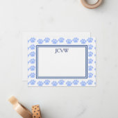 Correspondance Carte de note Puppy Paks (Devant/Arrière en situation)