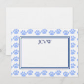 Correspondance Carte de note Puppy Paks (Devant / Derrière)