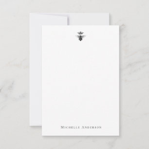 Correspondance Carte de note Queen Bee Vintage personnalisée