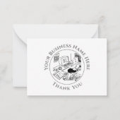 Correspondance Carte de note Remerciements du support Office (Devant)