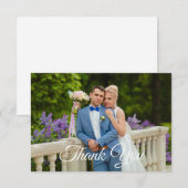 Correspondance Carte de note Remerciements Plat (Devant / Derrière)