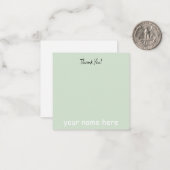 Correspondance Carte de note Remerciements Plat (Devant/Arrière en situation)