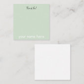 Correspondance Carte de note Remerciements Plat (Devant / Derrière)