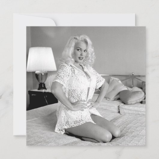 Correspondance Carte de note Retro "Relaxing on the Bed" (Devant)