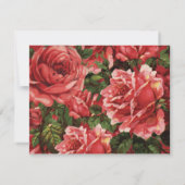 Correspondance Carte de note rose personnalisée (Dos)
