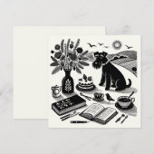 Correspondance Carte de note Schnauzer moyen (Devant / Derrière)