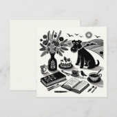 Correspondance Carte de note Schnauzer moyen (Devant / Derrière)