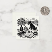 Correspondance Carte de note Schnauzer Small (Devant/Arrière en situation)