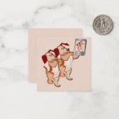 Correspondance Carte de note Selfie Buddies (Devant/Arrière en situation)