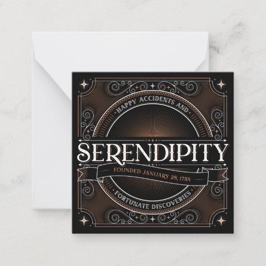 Correspondance Carte de note Serendipity (Devant)
