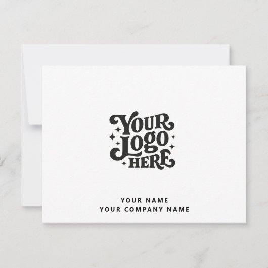 Correspondance Carte de note simple logo (Devant)