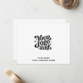 Correspondance Carte de note simple logo (Devant/Arrière en situation)