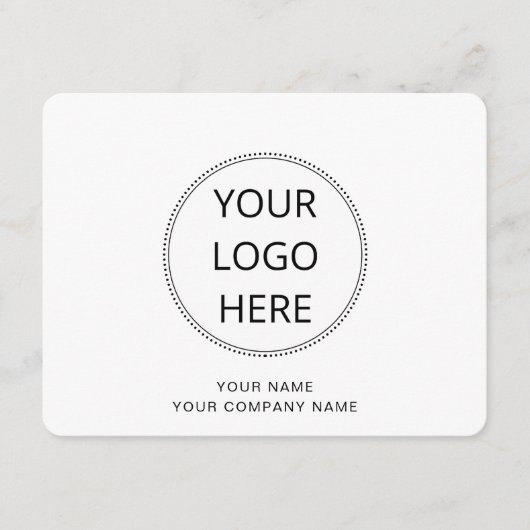 Correspondance Carte de note simple logo (Devant)