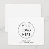 Correspondance Carte de note simple logo (Devant / Derrière)