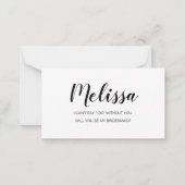 Correspondance Carte de note sur la proposition d'aide financière (Dos)