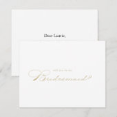 Correspondance Carte de note sur la proposition de l'Élégante ser (Devant / Derrière)