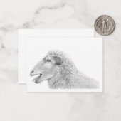 Correspondance Carte de note sur l'agneau mignon (Devant/Arrière en situation)