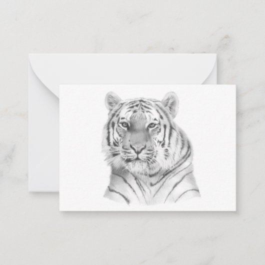 Correspondance Carte de note Tiger (Devant)