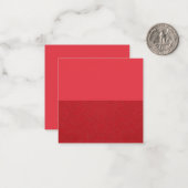 Correspondance Carte de note Tomato Red Split-Horizon - personnal (Devant/Arrière en situation)