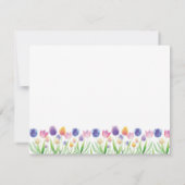 Correspondance Carte de note Tulip personnalisée (Dos)