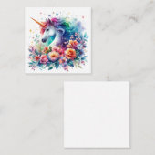 Correspondance Carte de note Unicorn (Devant / Derrière)