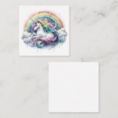 Correspondance Carte de note Unicorn (Devant / Derrière)
