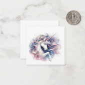 Correspondance Carte de note Unicorn (Devant/Arrière en situation)
