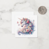 Correspondance Carte de note Unicorn (Devant/Arrière en situation)
