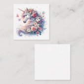 Correspondance Carte de note Unicorn (Devant / Derrière)